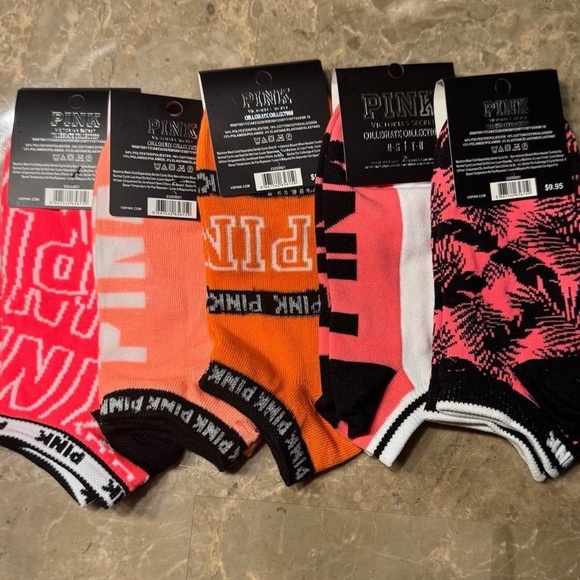 PINK Victoria's Secret Vibrant Casual Socks Set - Picture 1 of 3